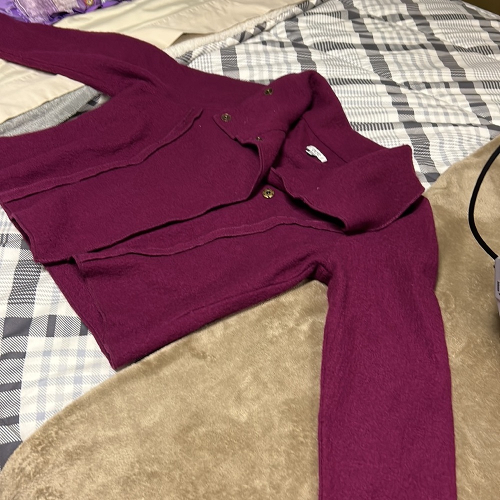 Cache Large Purplish Maroon Jacket - image 4